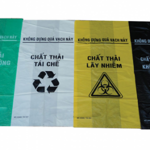 Phân loại màu sắc túi đựng rác y tế