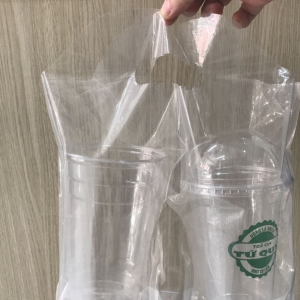 Túi xốp đựng trà sữa dạng xếp hông cao cấp Đình Toàn