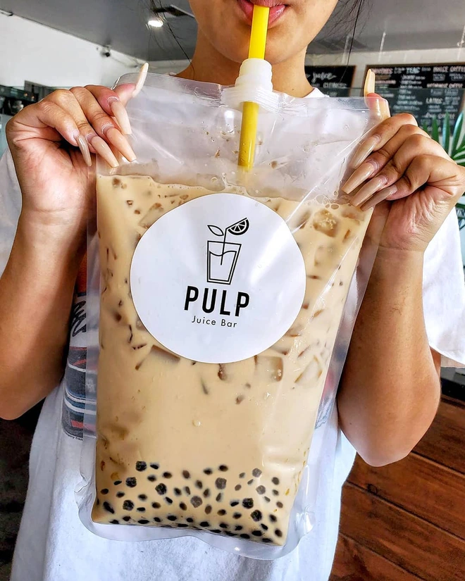 Túi Zipper trà sữa