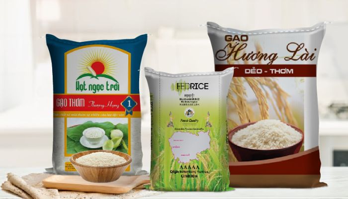 mẫu bao bì gạo đẹp