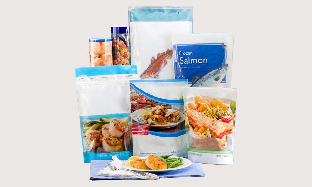 Gợi ý 8 mẫu thiết kế bao bì thủy sản tiện lợi nhất hiện nay 12 Bao bì thủy sản được làm từ nhựa polypropylene (PP), polyethylene terephthalate (PET) và polyvinyl chloride (PVC)
