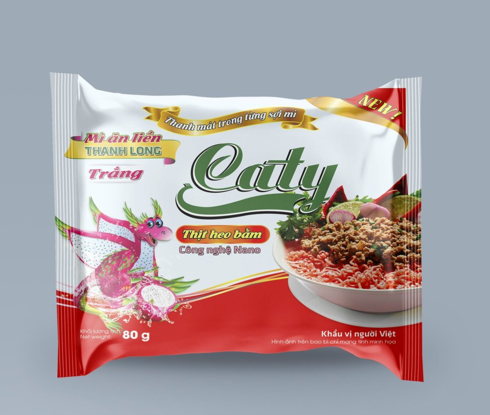 Bao bì mì gói có công dụng bảo quản các thực phẩm bên trong như vắt mì, dầu gia vị, rau sấy