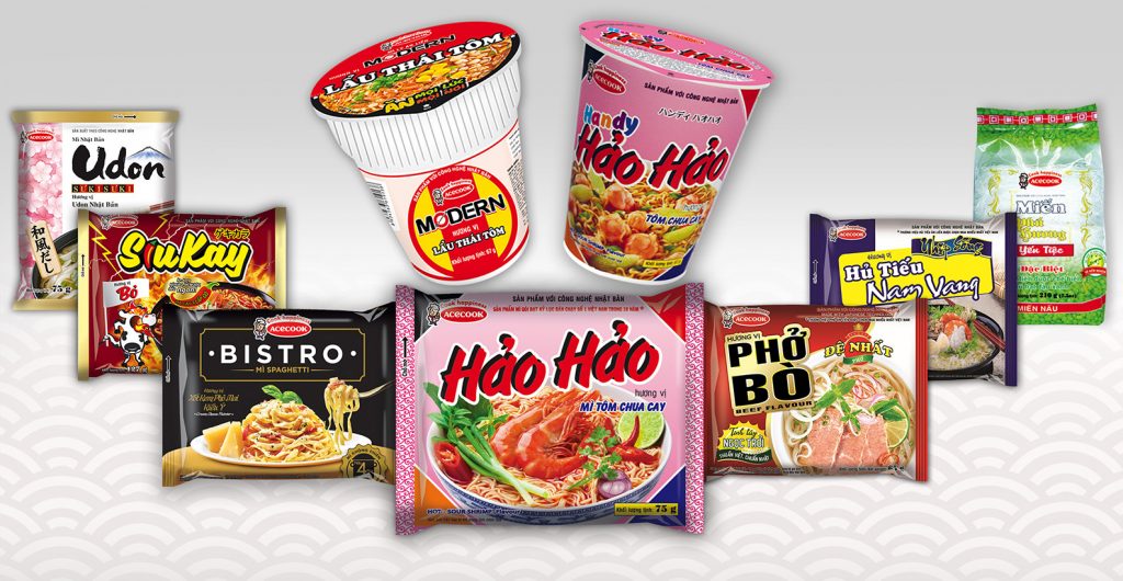 Nhựa là một trong những chất liệu được sử dụng nhiều trong ngành công nghiệp in ấn bao bì mì gói